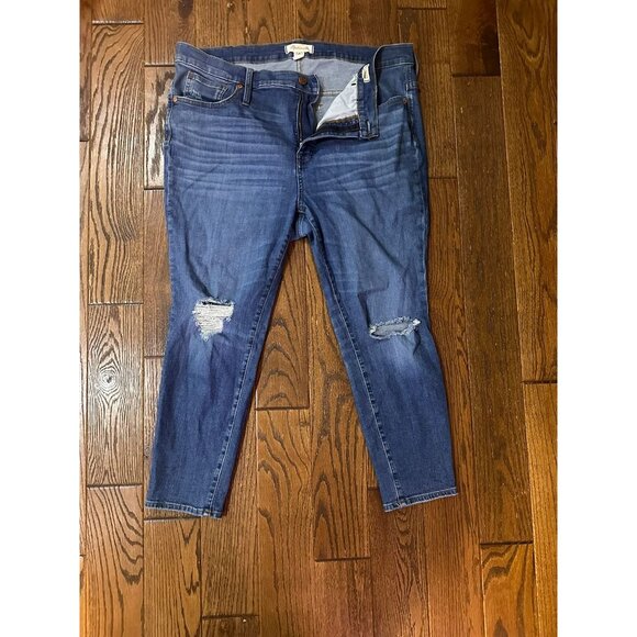 Madewell 9" High Rise Skinny Crop Jeans  34P - Picture 1 of 4